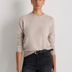 Mongolian cashmere crew neck sweater